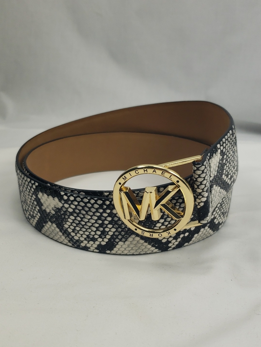 Michael Kors Snake Print Belt Women's Size XL